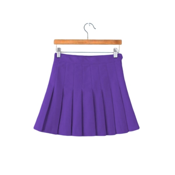 Plisserad kjol Activewear Athletic Skorts Hög midja Deep Purple Xxl