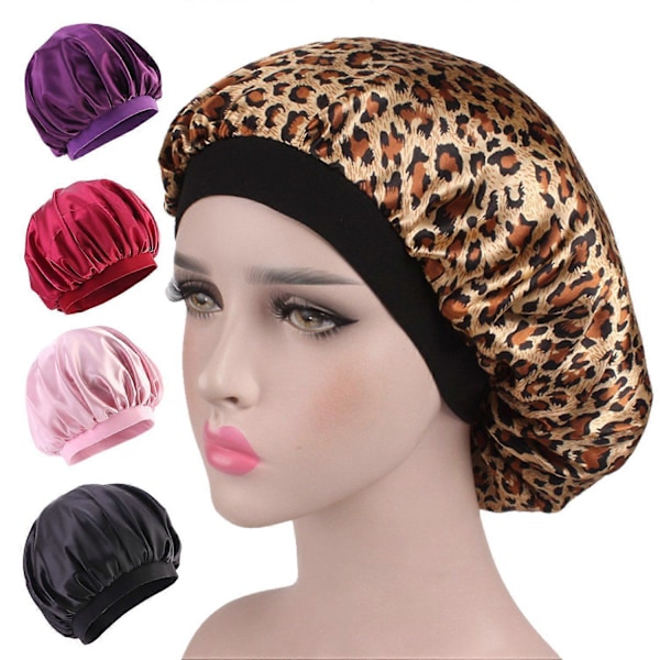 5-pack sovmössa duschmössa turban hatt skönhetssalong hatt, mjuk och bekväm design