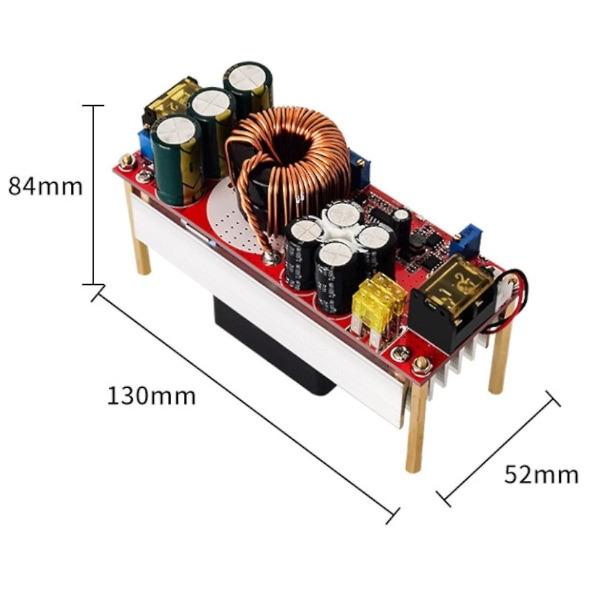 1500 W DC-DC Boost-moduuli 12-48 V:sta 24-72 V:hen 30 A säädettävällä vakiojännitteellä ja -virralla sähköautoille