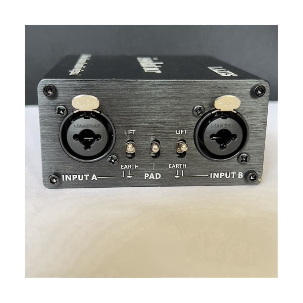 LA2XS ljudisolator Brusreduceringsfilter eliminerar strömbrus Dual-Channel 6.5 XLR mixer ljudisolatorer