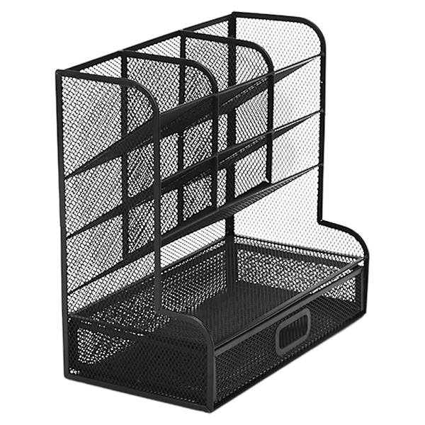 Pappersvaruarrangemang Metall Penna Organiser Pennskrin Skrivbords Pappersvaruarrangemang Metall Förvaringshållare