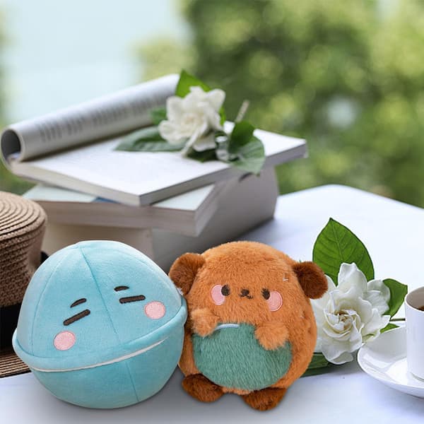 Valpe Egg Doll Plysjleke Søt Egg Endring