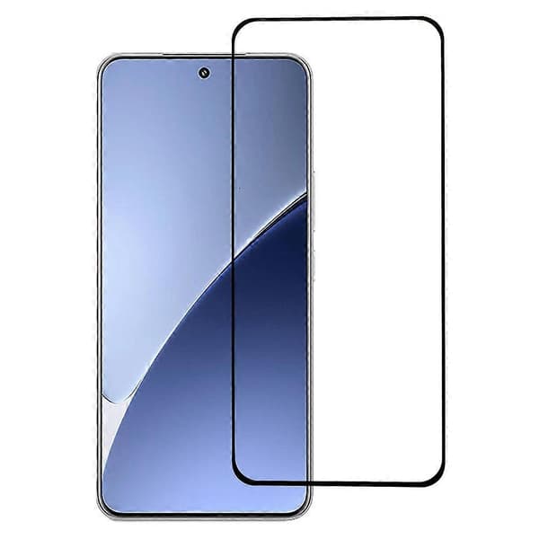 Härdat glas för Xiaomi 15 Pro, full lim, fullskärmsskydd, stöder fingeravtrycksupplåsning