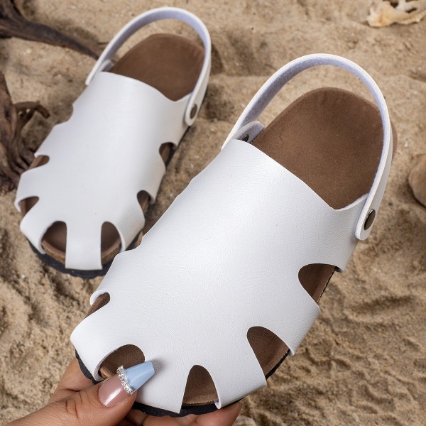 Boys' sandals new summer wear dual-purpose Roman shoes trendy soft sole casual sandals hole beach