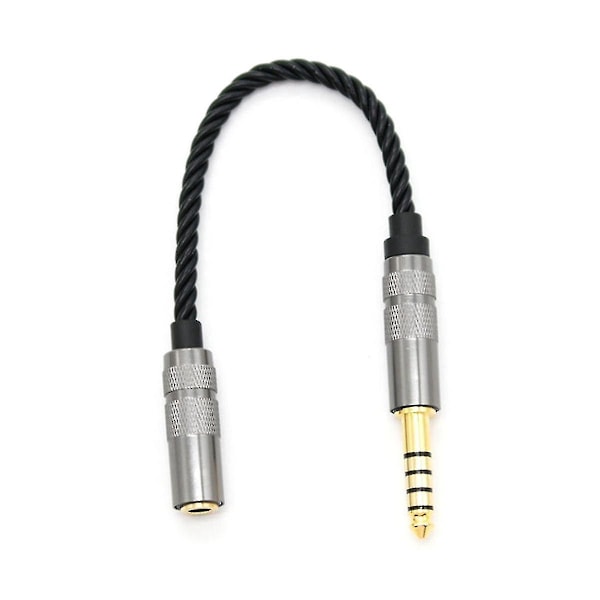 Hifi 4.4mm Balansert Hodetelefonadapter Lydkabel 4.4 Xlr 4-pin Hann til Hunn Vinkel