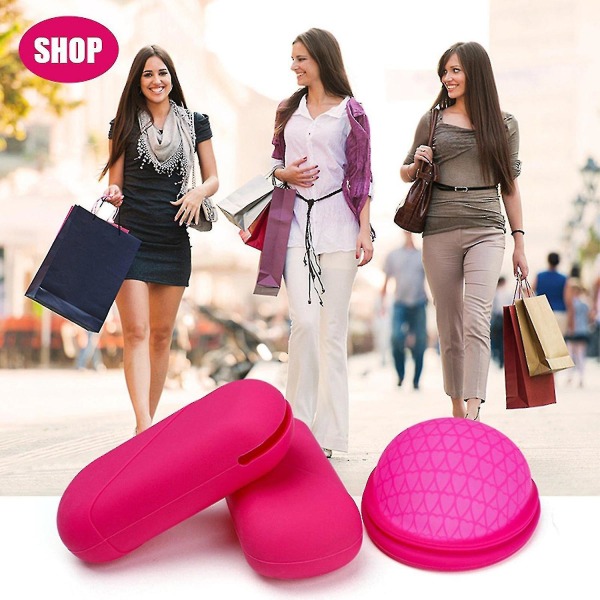 Gjenbrukbare menstruasjonsskivesett Menstruasjonskopp og oppbevaringsboks - Damer designet med fleksibel
