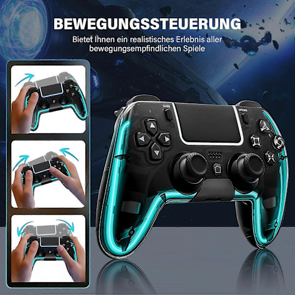 Trådløs controller til PS4 med 2 programmerbare knapper og forbedret spiloplevelse