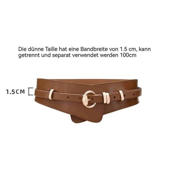 Bæltestrop Taljebælte Livrem Bæltespænde Dame læderbælte Modeaccessory