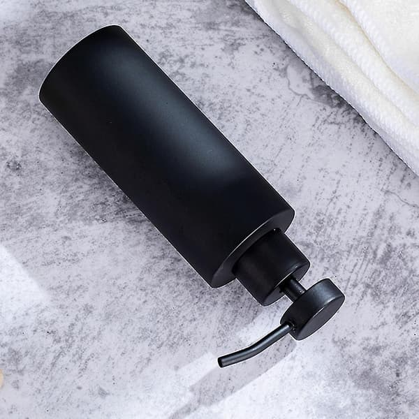 Håndsæbe Dispenser - Rustfrit Stål Dish Bath Countertop Lotion Dispensere, Sort Flydende Vask Børst