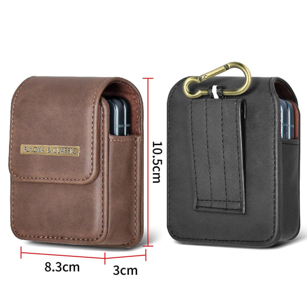 Premium læder bælteclips hylster talje bæretaske taske Kompatibel med Samsung Galaxy Z Flip 4 Z Flip 3