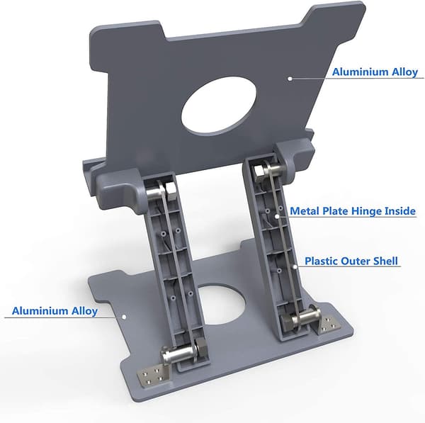Høy kvalitet Tablet Holder, Justerbar Folding All-aluminium Solid Opptil 13