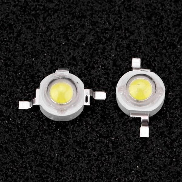 3W Hög Effekt LED-Pärlor Ljusdiod-Chips SMD för DIY Belysningsarmaturer Vit