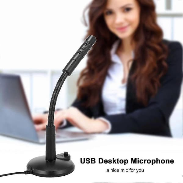 USB Datamaskin Mikrofon Plug & Play Konferanse Datamaskin Mikrofon Følsom
