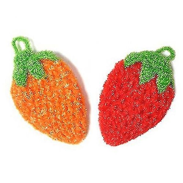 3 x Superabsorberande Fruktdesign Jordgubbsformad Diskhandduk för Köket