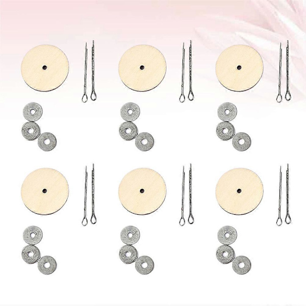 20 Set Teddybjörn Leddelar Tillbehör Liten Björndockled Bult DIY Roterbara Träleder Flerfunktions DIY Dockled Tillbehör för DIY Docktillverkning