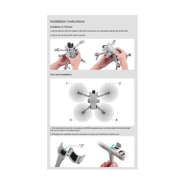 Til Mini 3 Drone Airdrop Airdrop System Til Mini 3 Pro Kaster Agnsystem Bryllupsring Gavekastning Levering