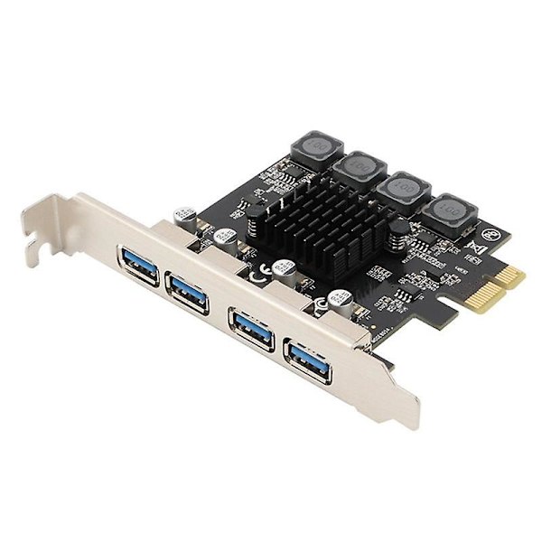 4 Port USB 3.0 PCI Express -kortti USB 3.0 PCI-e laajennuskortti Pcie USB 3.0 -sovitinkortti Pcie:lle