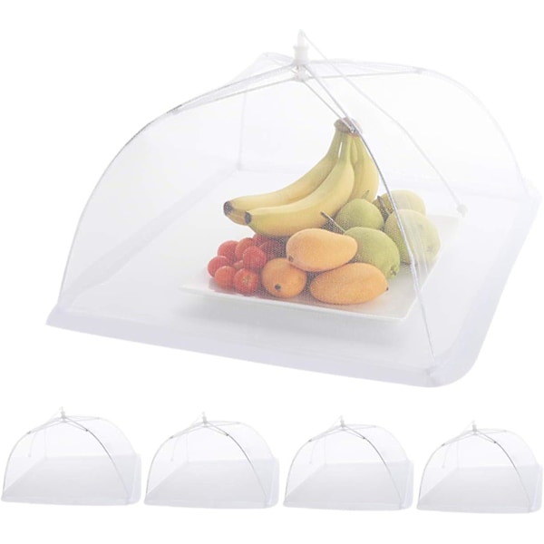 5pcs Collapsible Mesh Food Cloche Cover Pop-up Food Cover Anti-fly Mosquitoes Picnic-42cm-7