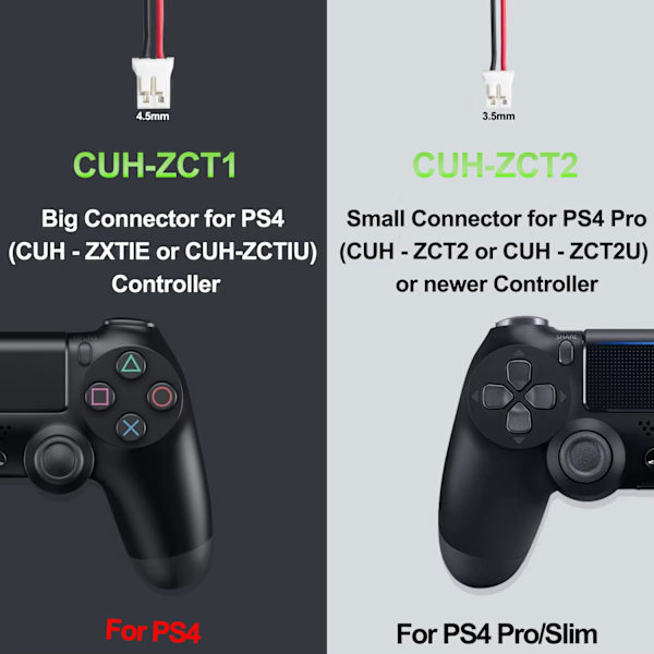 2x 2000mah Lip1522 Batterier för Sony PS4 Dualshock 4 CUH-ZCT1E CUH-ZCT1H CUH-ZCT1U CUH-ZCT2 CUH-ZCT2U Trådlös Kontroller