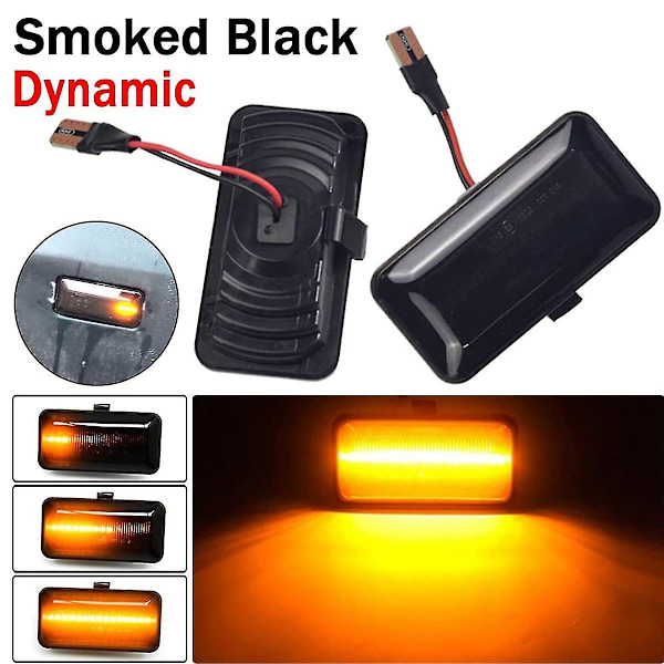 2 stk Dynamiske LED Sidemarkerlys Blinklys for B3 A2 A3 Golf 2 3 2 Cordoba 1