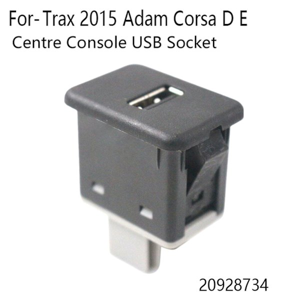 USB-port for midtkonsollen, bilkontakt for - 2015 Opel Adam Corsa D E 20928734