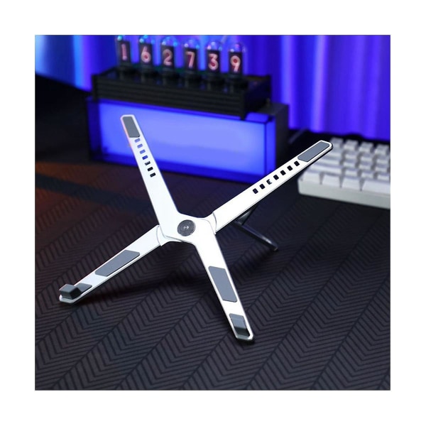 Foldbar Laptop Stativ Justerbar Notebook Stativ Laptop Holder Tablet Stativ Computer Skrivebordsstativ