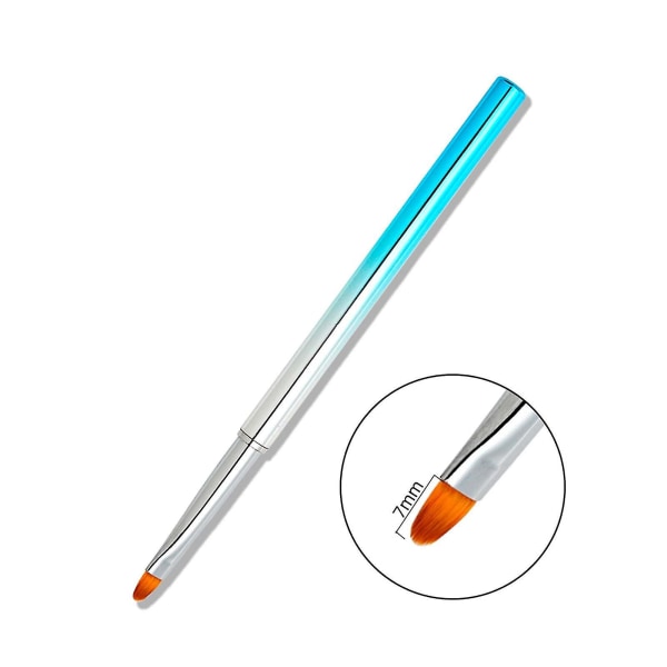Manicure Pen Sæt Træstang Farverig Lys Terapi Pen Krystal Carving Malet Negle Pensel Træk Line