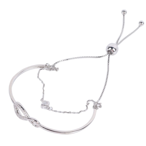 925 Silver Twist Bangle Elegant lagdelt justerbare hypoallergeniske sølvsmykkerarmbånd