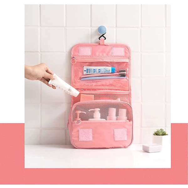 Multifunktion Bærbar rejsetoilettaske Kosmetisk makeuppose Toilettaske til vask