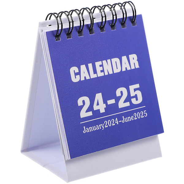Mini-kalender för skrivbord 2024 Bordskalender Liten kalender Dekoration för hemmet och kontoret