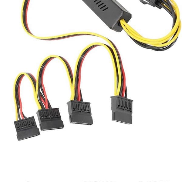 Grafikkort 6PIN til SATA harddisk strømkabel 12V til SATA harddisk kabel Step-Down Volt