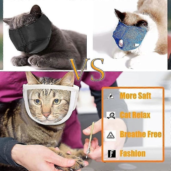 Kattmunkorg, Kattungemunkorg Mask, Kattskydd För Kloklippning Och Bad, Husdjursmunkorg, Katts Munskydd
