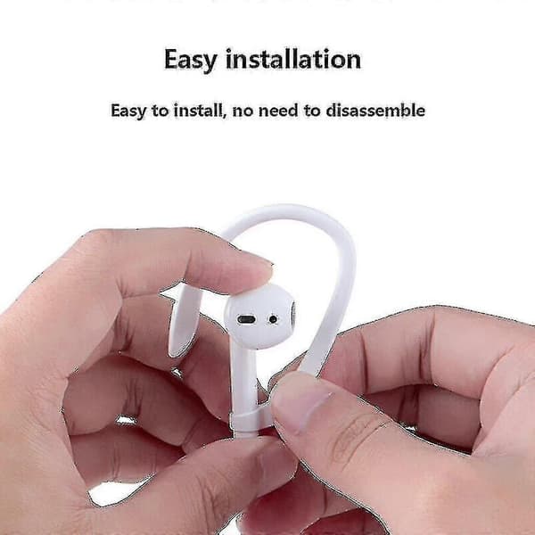 2 paria korvakoukkuja Airpodeille, Anti-lost Secure Ear Hook Silicone