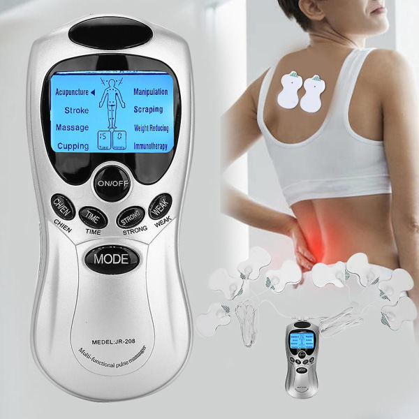 Elektrisk digital pulsmassager smärtlindring Elektrod muskelstimulatorterapimaskin