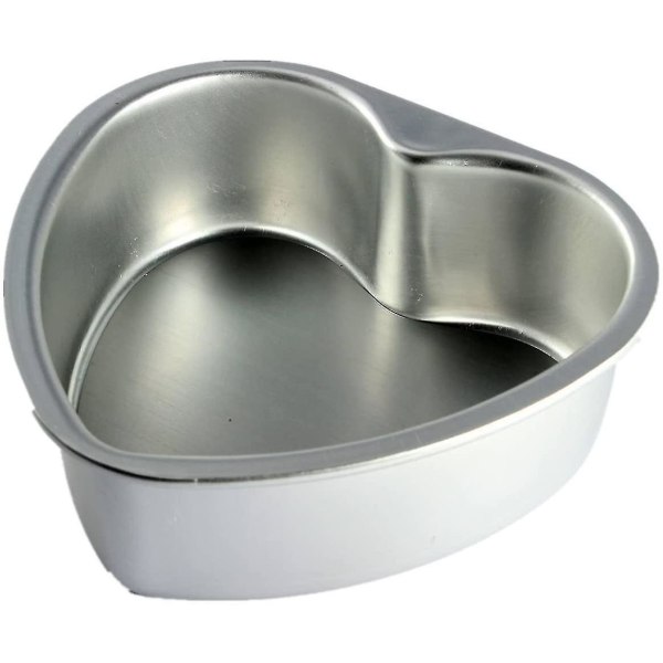 Aluminium Heart Shaped Cake Pan Set 4pcs Tin Muffin Chocolate Mold Baking With Removable Bottom - 5" 6" 8" 10"