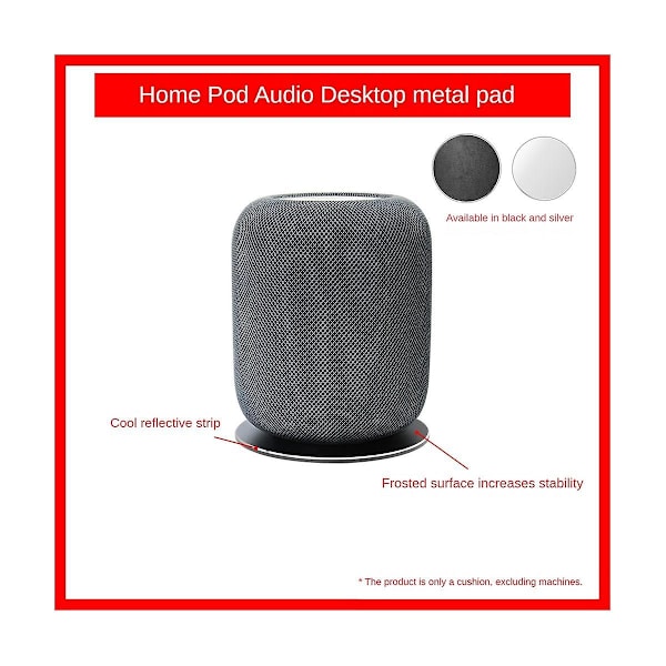 1 stk. Audio/højttaler Desktop Stativ Universal Stativ Højttalerboks Beslag Til Homepod2, Sort