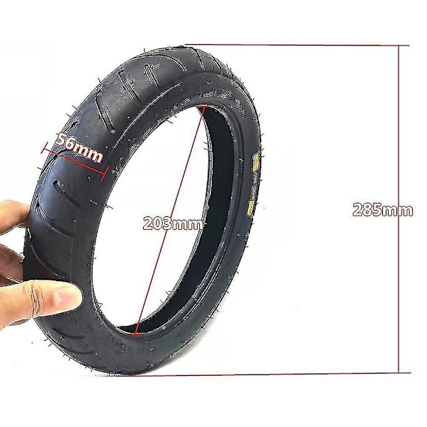 1x 12 Tums 280 X 65-203 Tjock Däck och Slang för Barnvagn, Barnbil, Babyvagn, Inre och Yttre Däck, Barnens Trehjuling