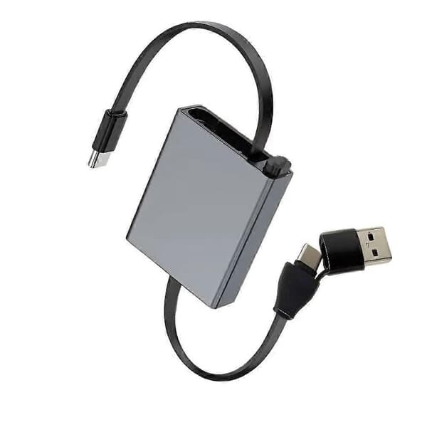 Mobiltelefon Bärbar Dator Typ-C Dator Datakabel Teleskopisk Kabel Laddning D2S6