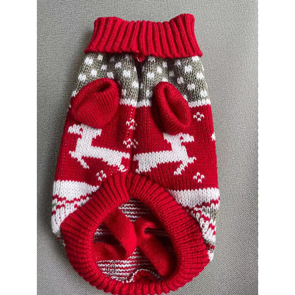 Jultröjor för Hundar Husdjur Vinter Stickade Kläder Julkläder Klassiska Varma Rockar Snöflinga Argyle Tröja för Katt Valp Katt Valp Katt Höst och