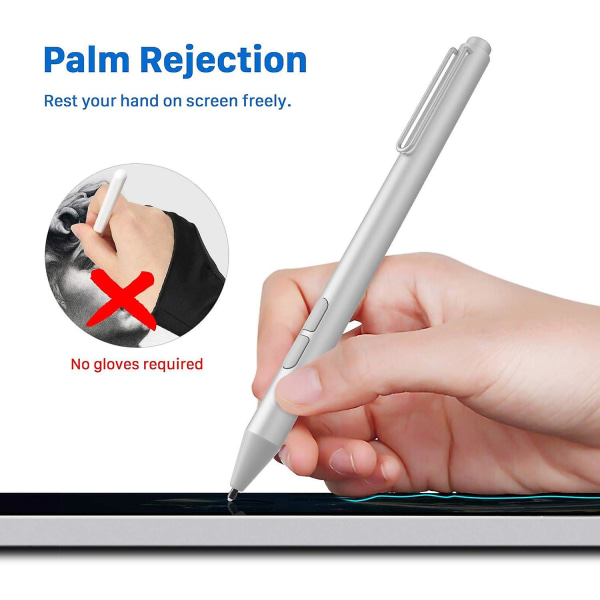 -uogic Pen för Microsoft Surface, [uppgraderad] 4096 Pressure Sensitivity Palm R -8