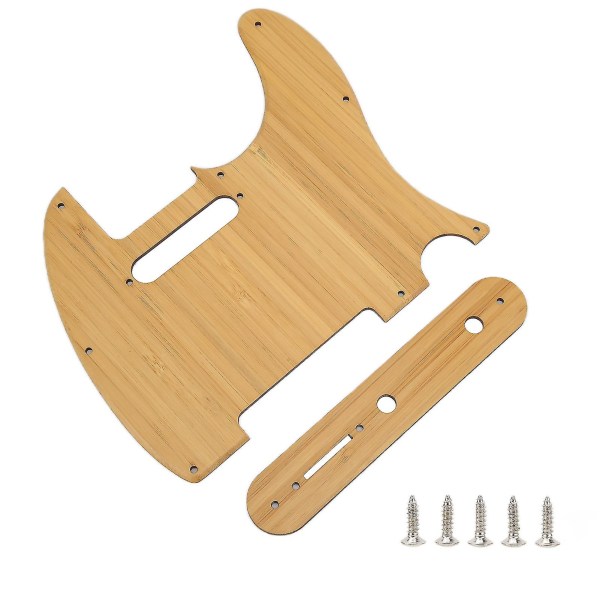 Pickguard beskyttelsesplate for Tl akustisk gitar erstatning Dekor tilbehørsdeler Bamboo Gq226
