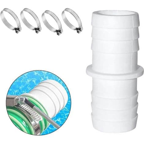 Multifunktionel adapter til poolstøvsugerslange, 38 mm poolslangeforbindelse, ABS-tekstur, velegnet til pooludstyr af plast