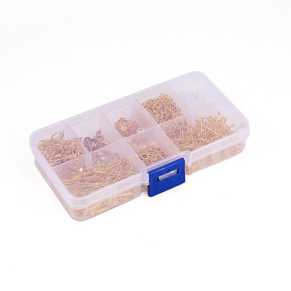 1 Set DIY Örhängetillbehör Handgjorda Örhängetillbehör Metallörhänge Material (guld)