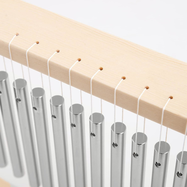 20 Note Chime Bordplade Bar Chime Vindklokke 20 Stænger Instrument Percussion Med Hammer (sølv)
