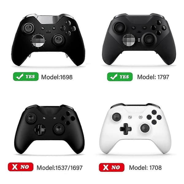 Metal galvanisering paddles 4 i 1 trådløs controller paddle kit til One Elite Series 1/2 controller