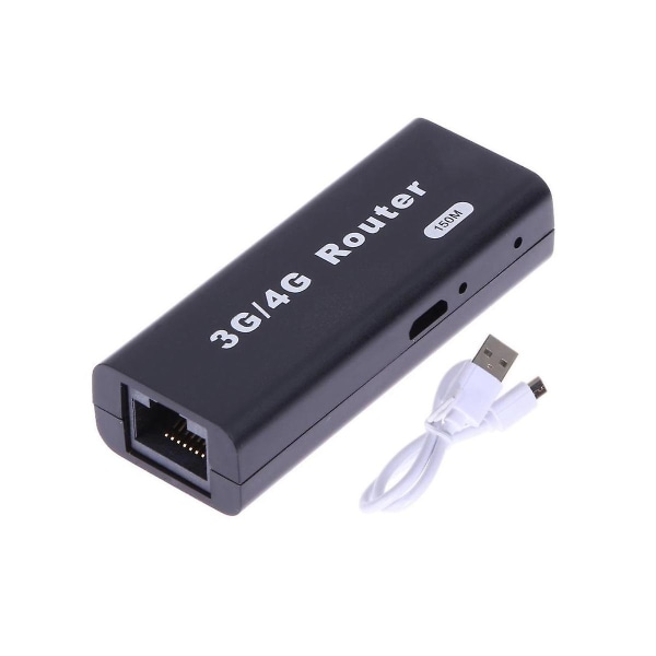 Mini kannettava 3g/4g Wifi Wlan Hotspot Wifi Hotspot 150mbps Rj45 USB langaton reititin USB kaapelilla