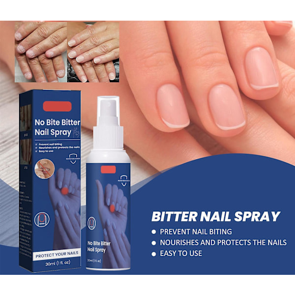 Bitter Nail Polish Spray, Effective Against Nail Chewing, Anti Fingernails Chewing, Nail Chewing Stop, Thumb Sucking