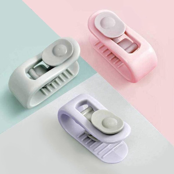 12 stycken täckesklämmor, täckesklämmor, lakanklämmor, halkfria nålfria fästklämmor för sängkläder (rosa)