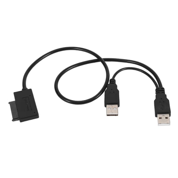 Slim SATA Kabel USB 2.0 Til 7+6 Ekstern Strøm Til Laptop SATA Adapter Konverter Support Window Xp/7/