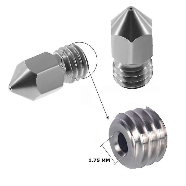 26 kpl Mk8 suuttimia, messinki suuttimet kulumiskestäviä Ender 3:lle